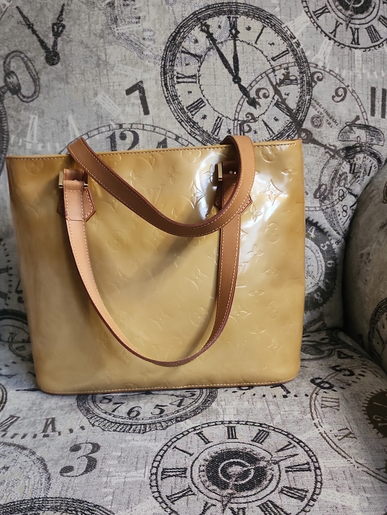 Louis Vuitton Handbags - Authentic Louis Vuitton Vernis Monogram Yellow Houston Tote Approx13x9.8x5.5